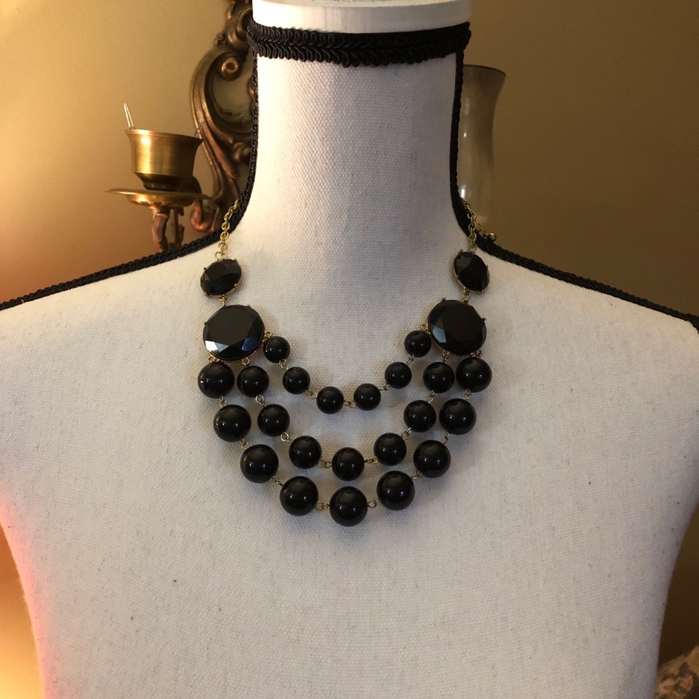 Black Layered Necklace